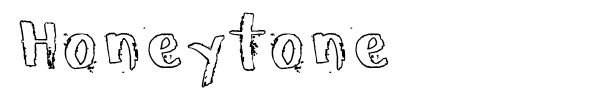 Honeytone font preview